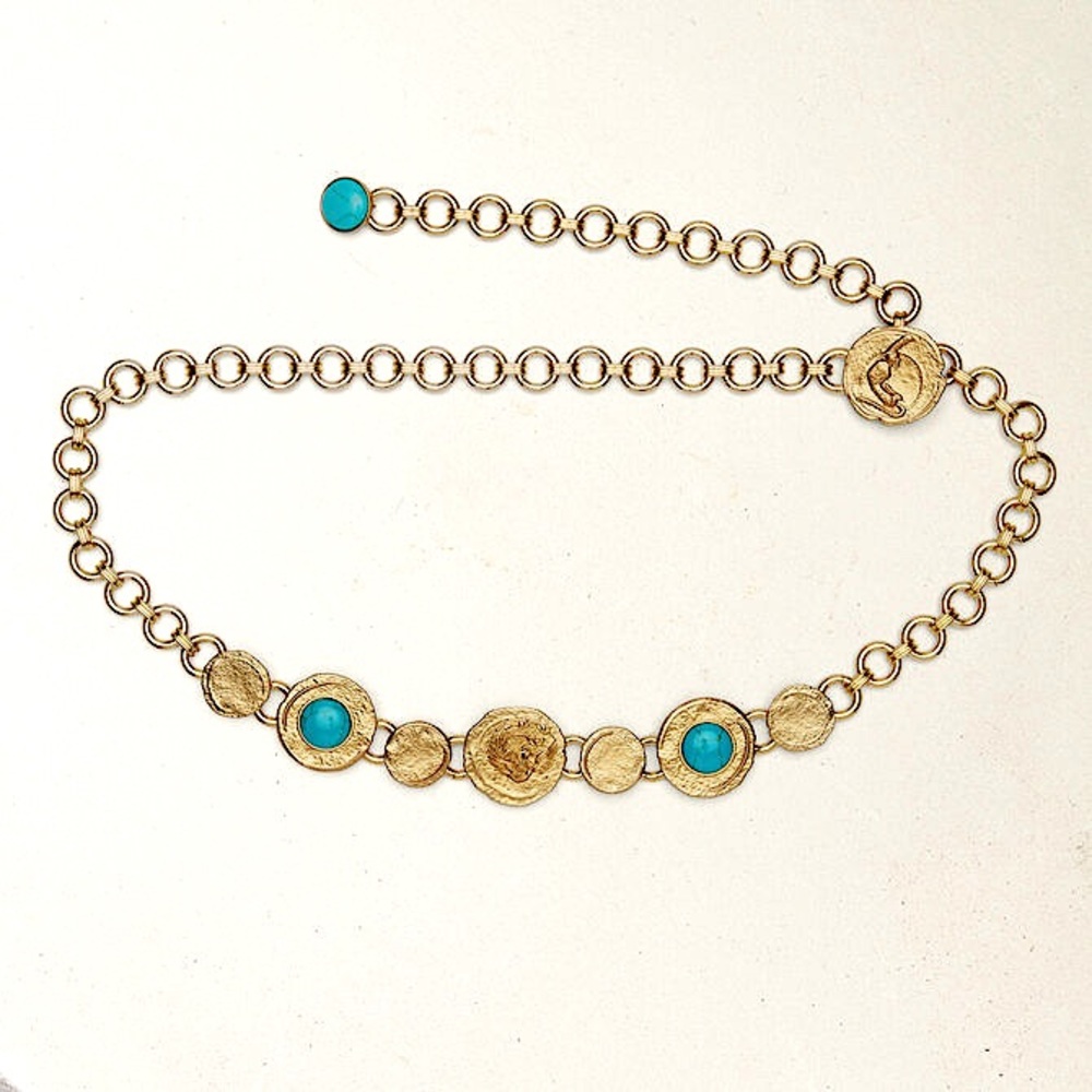 Maje Chain Medallion Belt